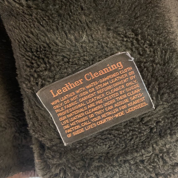 Vintage Robert Lewis Sherpa lined leather jacket, size 40 - Picture 7 of 11